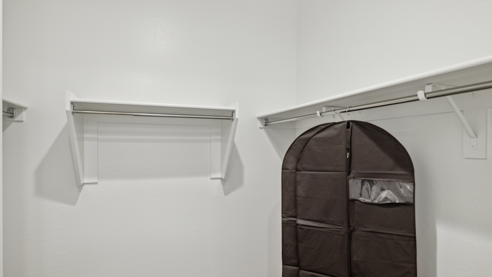 Spacious walk-in closet for primary