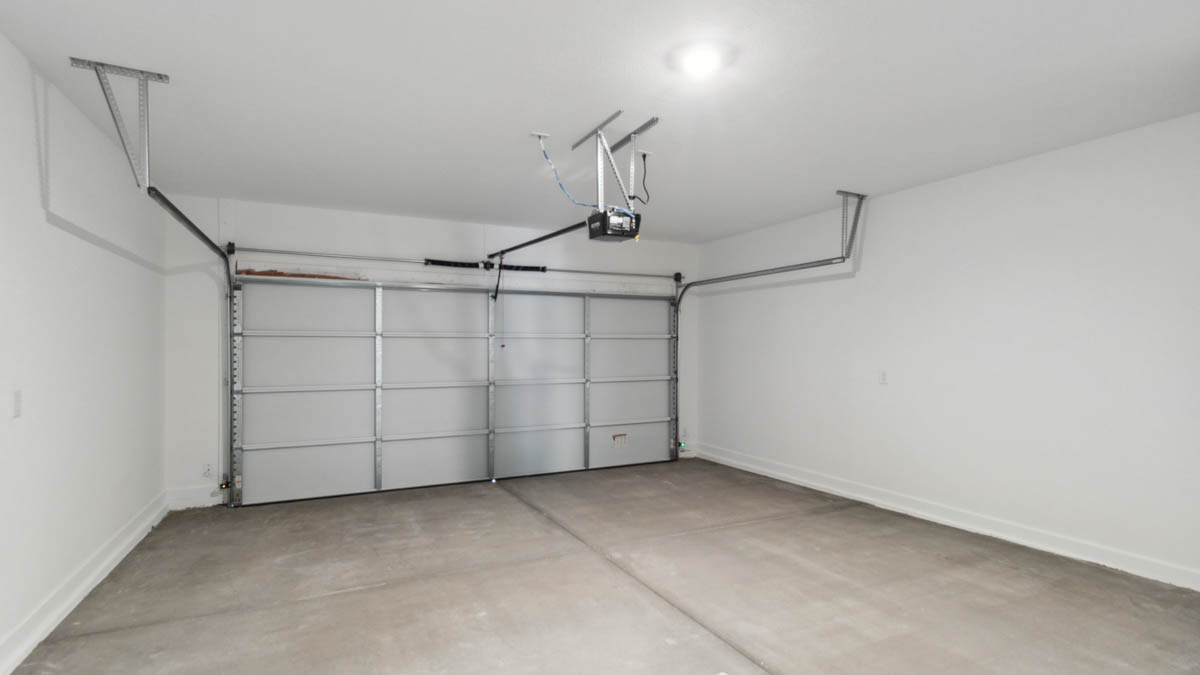Two-car garage.