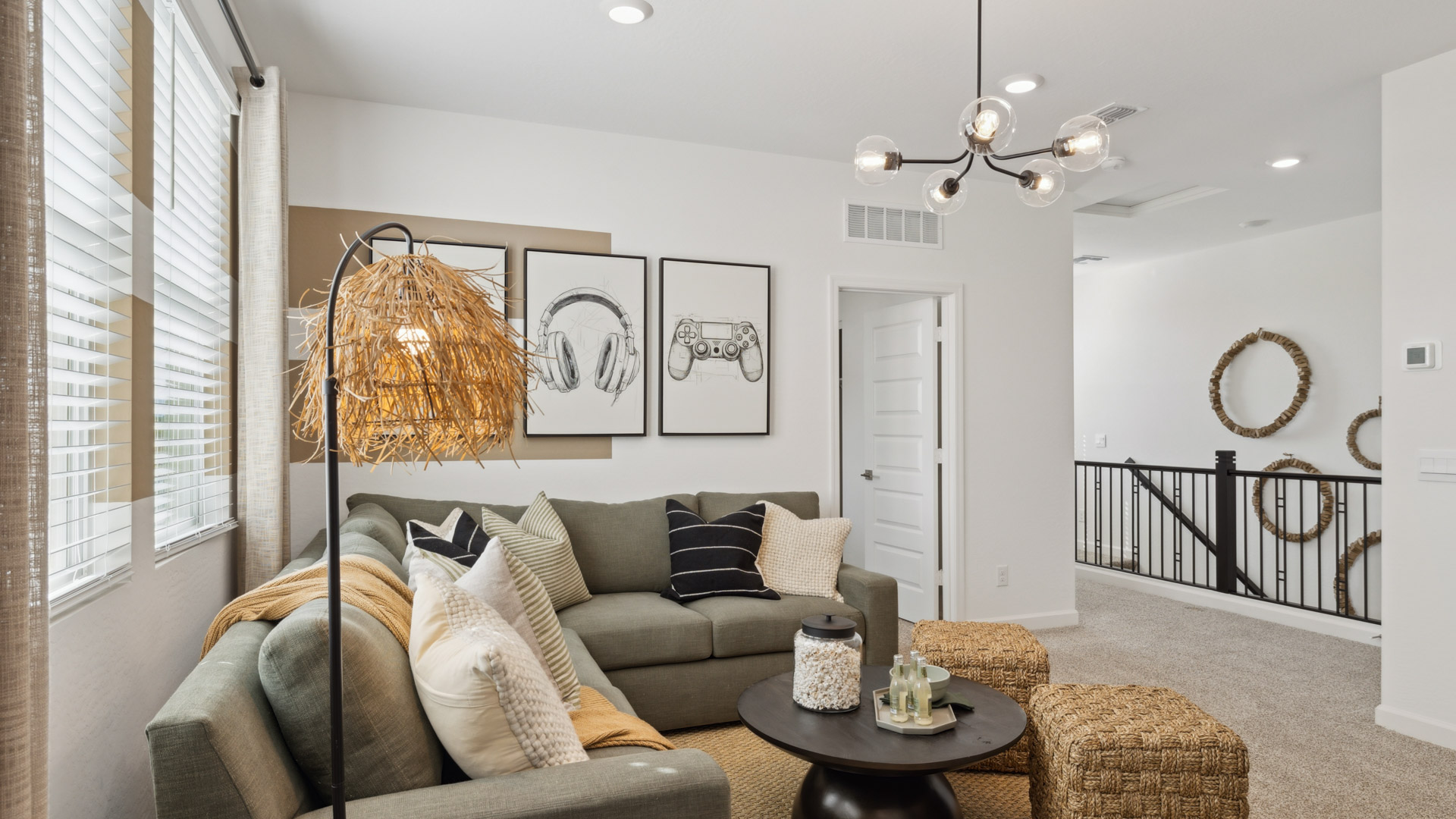 upstairs entertainment den