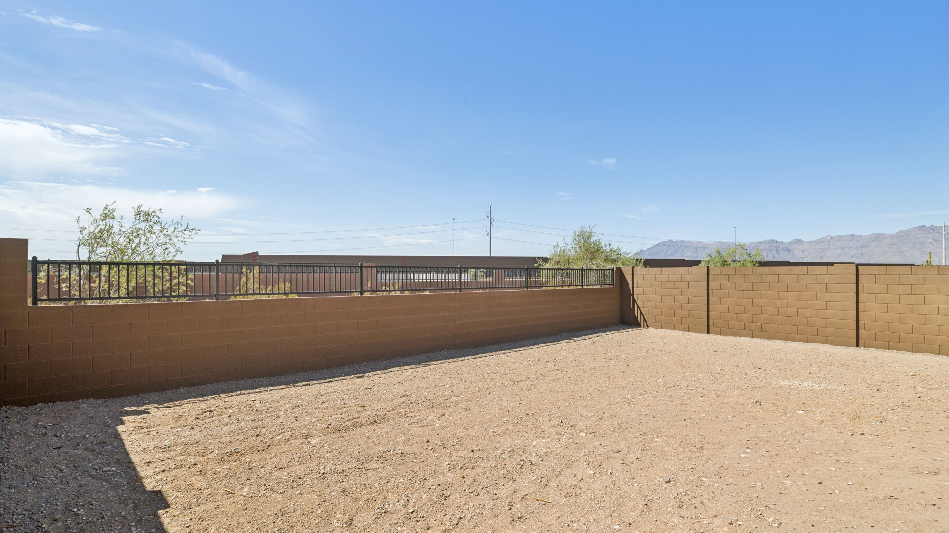spacious backyard