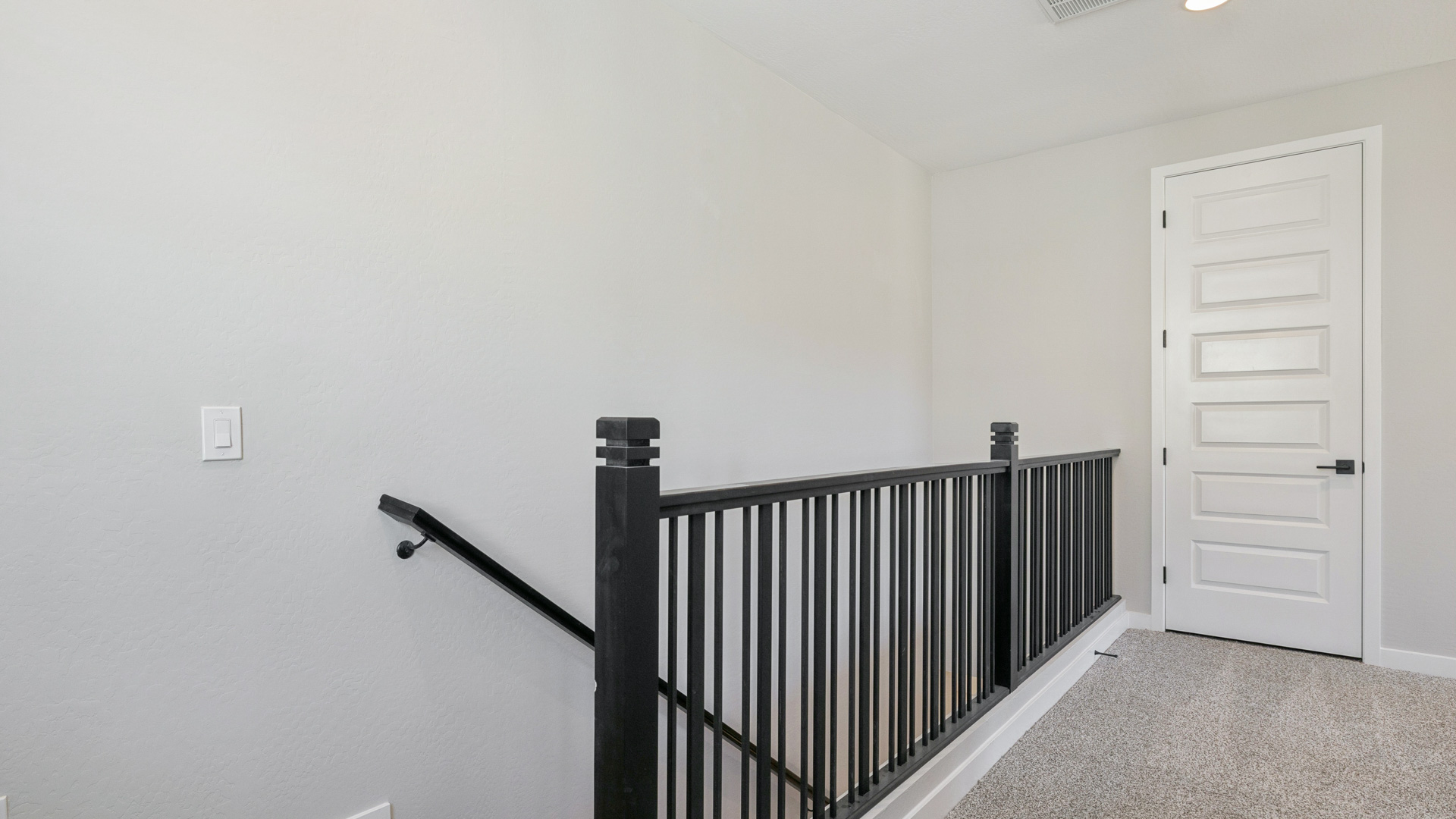 upstairs
