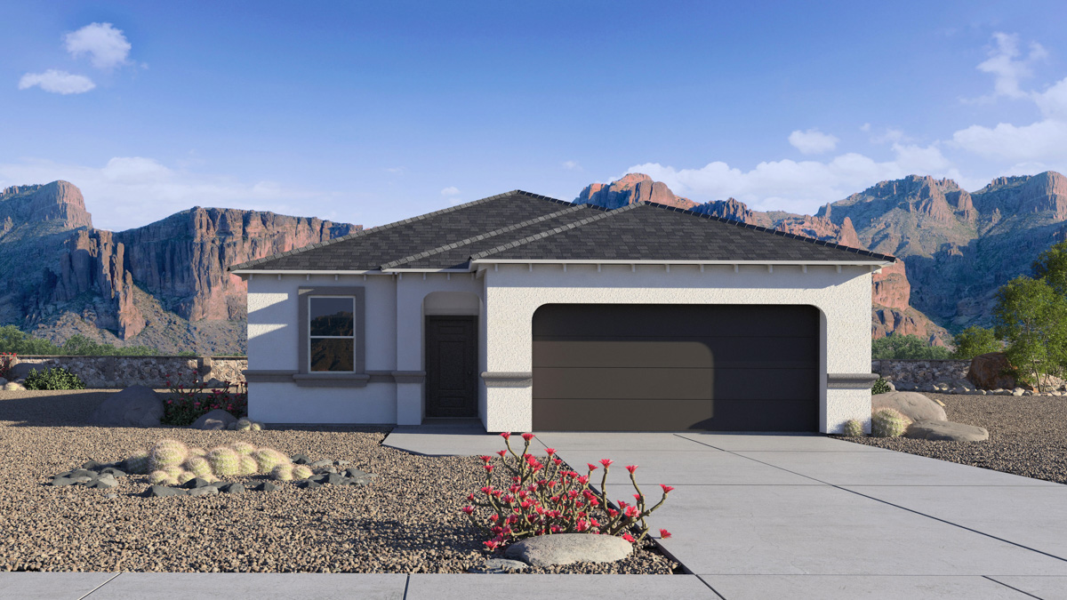 This home — photograph published by the builder