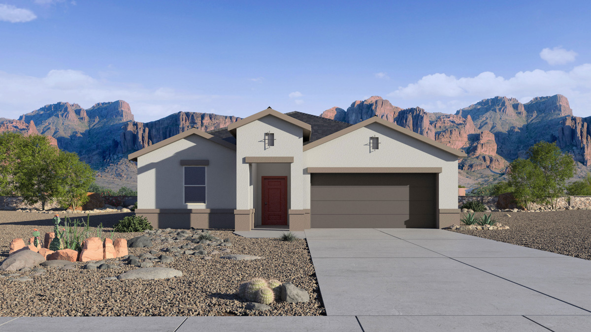 This home — photograph published by the builder