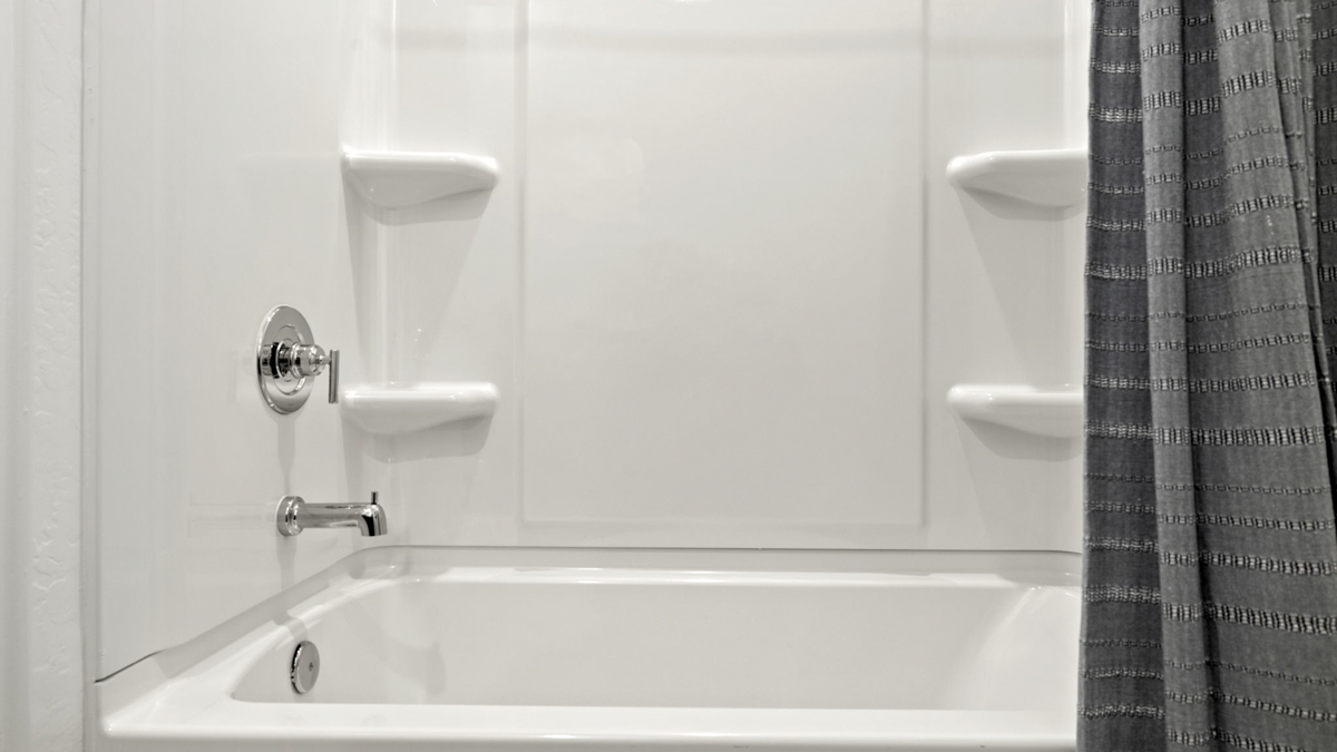 guest bathroom with bathtub