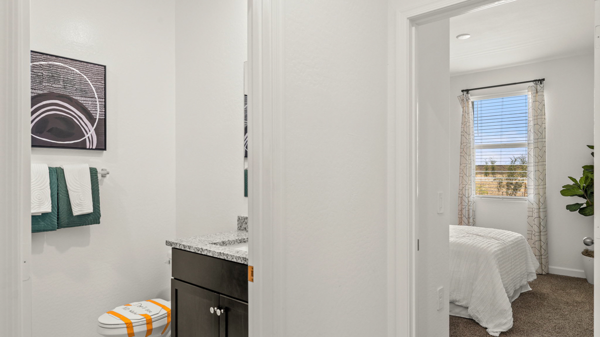 A well-designed bathroom emphasizing functionality and contemporary style.
