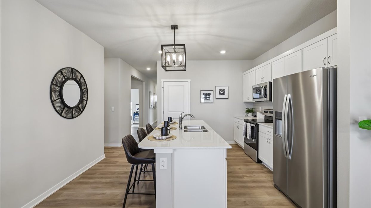 kitchen with white cabinets and stainless-steel appliances