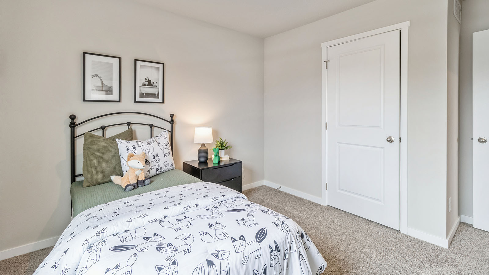 Comfortable secondary bedroom with natural light, modern finishes, and versatile living space.