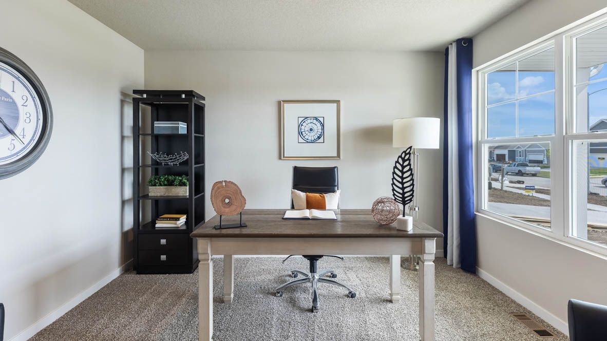 Flex room on main floor next to entry that could be a office or sitting room