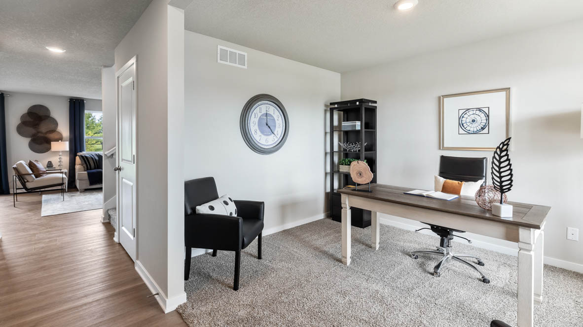 Flex room on main floor next to entry that could be a office or sitting room