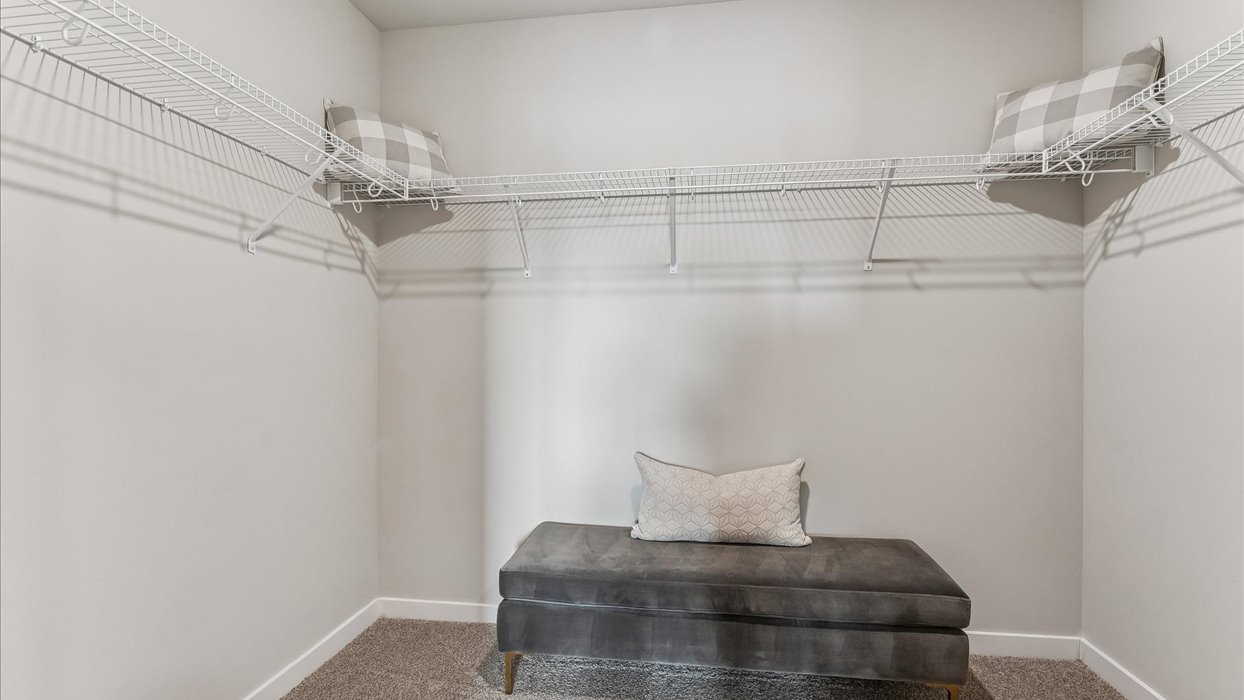Spacious walk-in closet offering ample room for clothing, accessories, and everyday essentials.