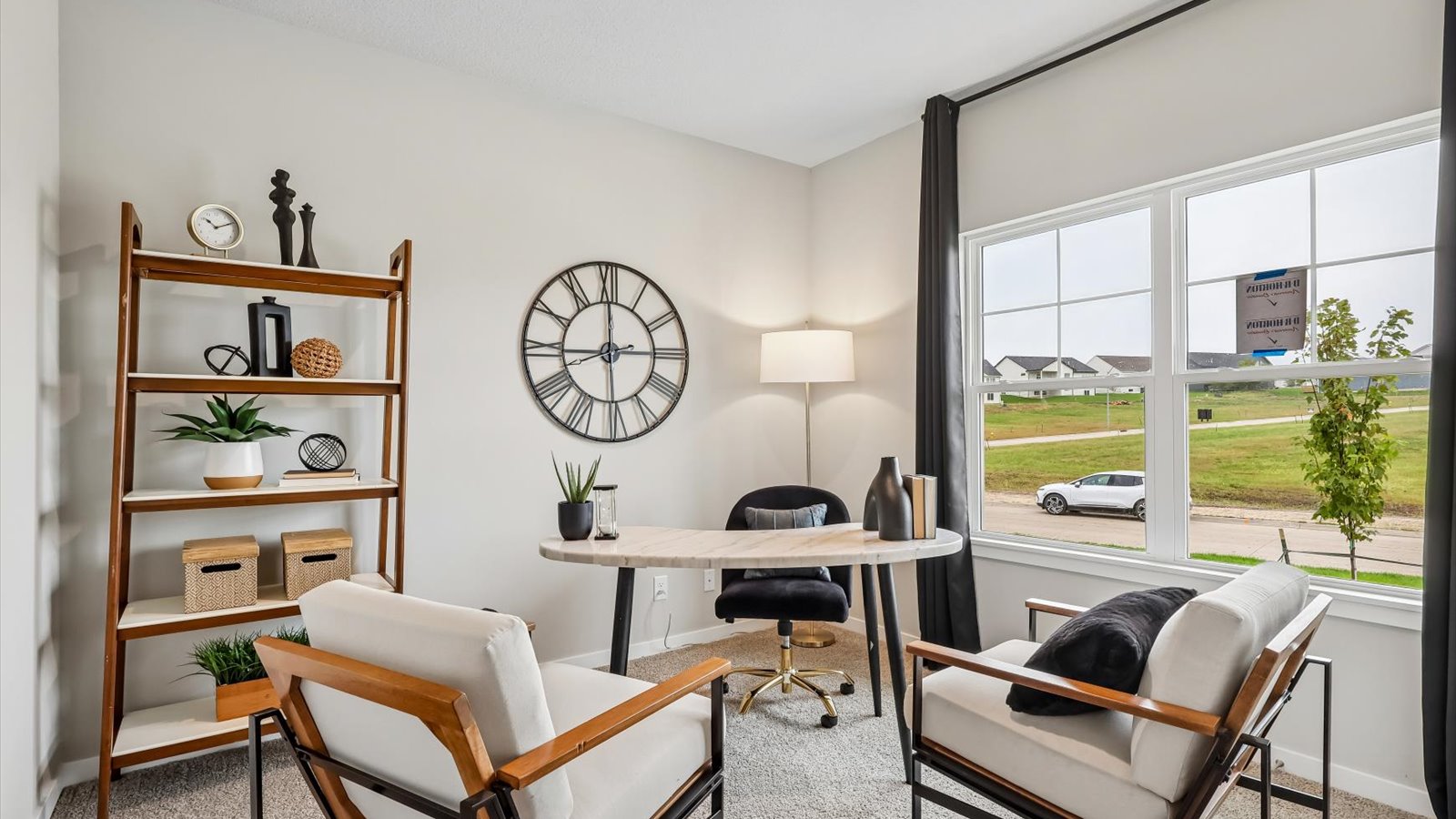 Comfortable secondary bedroom with natural light, modern finishes, and versatile living space.