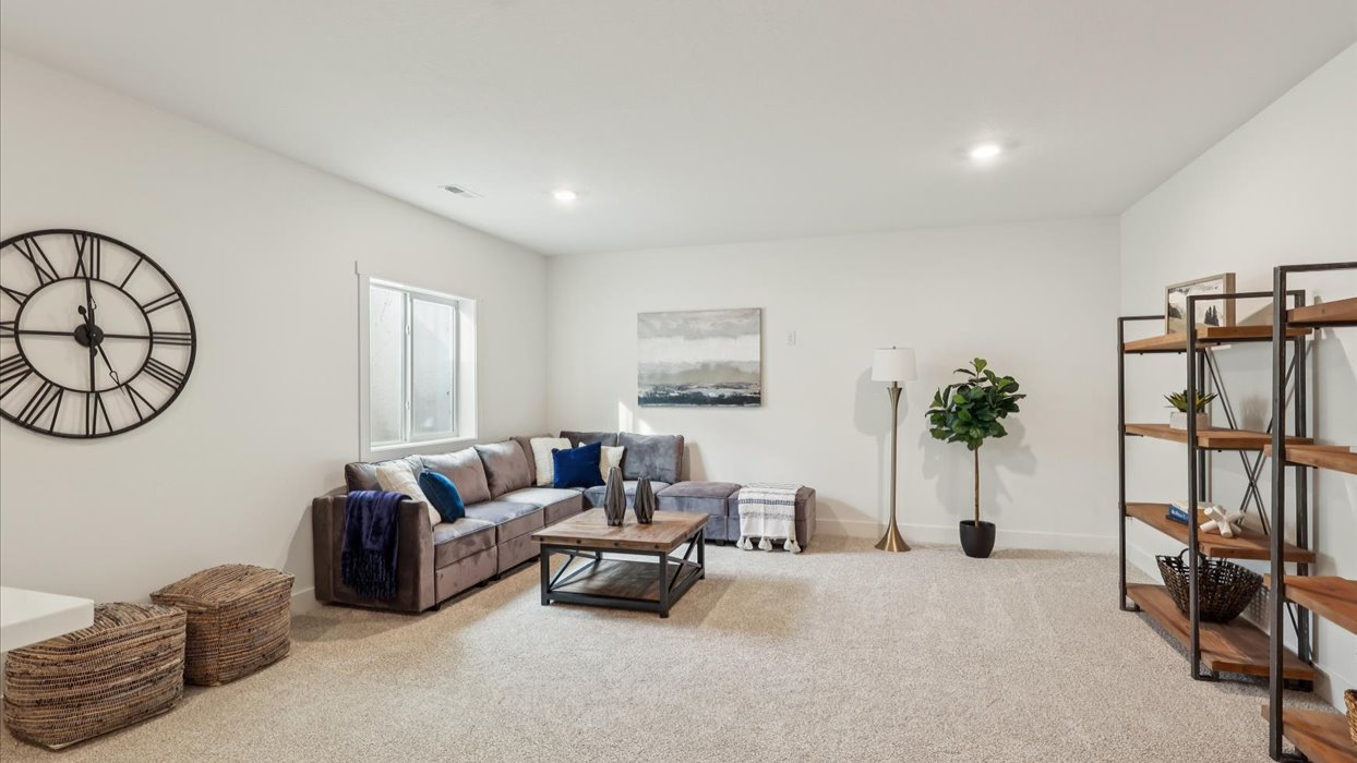 Multi-use basement adds flex-office, study, craft, entertainment, or game room in this D.R. Horton new build home