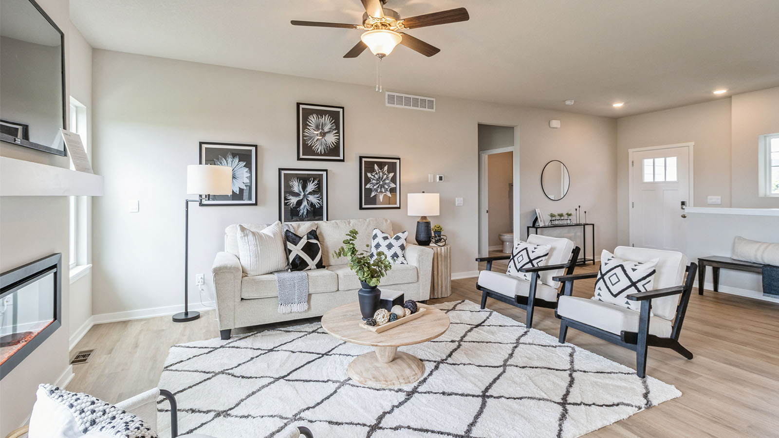 reagan living room with couch and chairs and rug