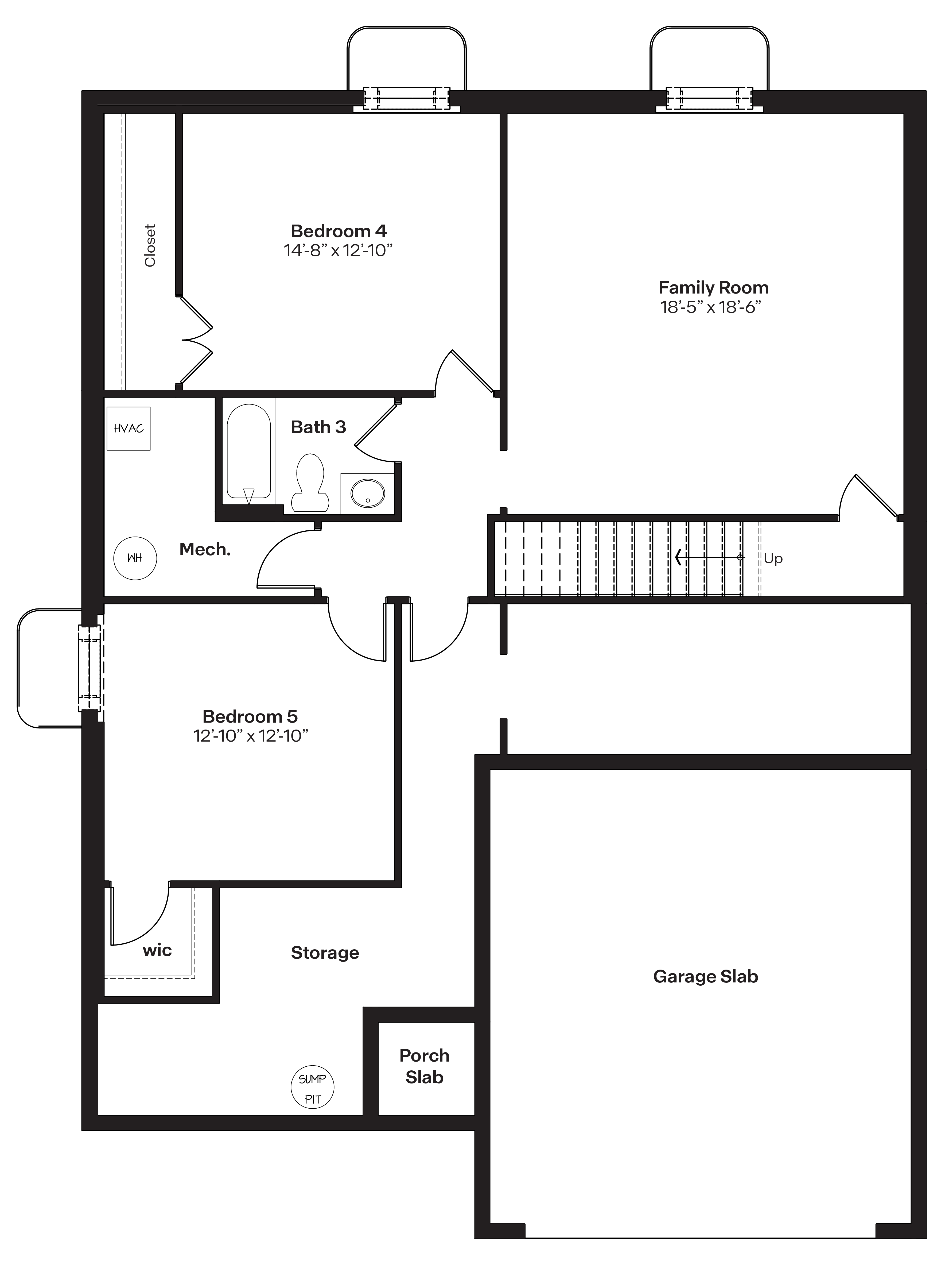 hamilton finshed basement 5th bedroom