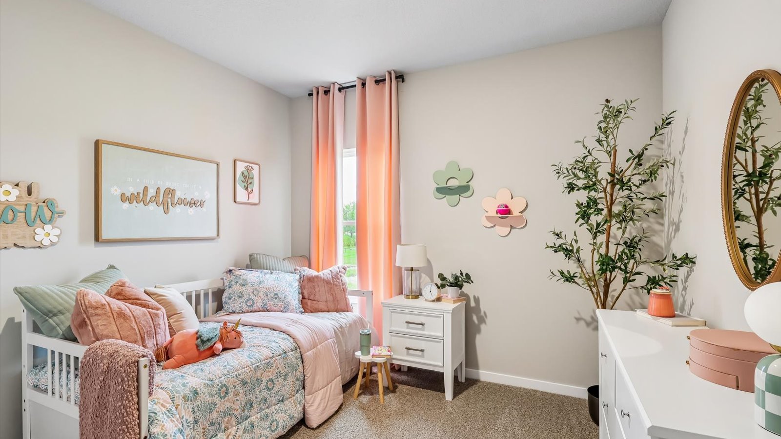 Comfortable secondary bedroom with natural light, modern finishes, and versatile living space.