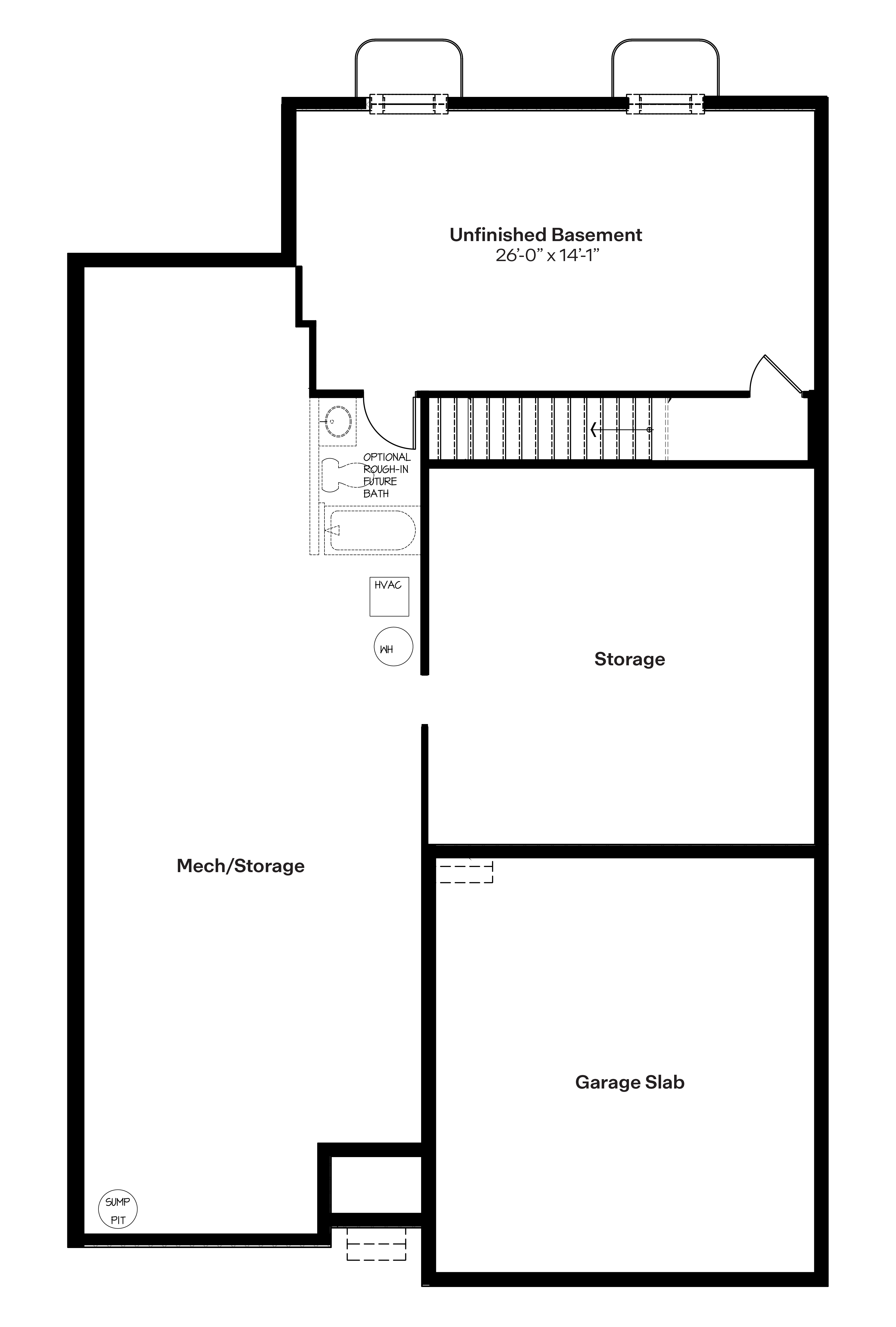 Cali Unfinished Basement