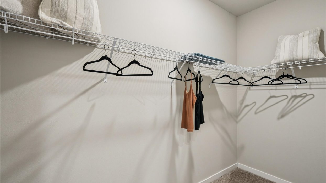 Spacious walk-in closet offering ample room for clothing, accessories, and everyday essentials.