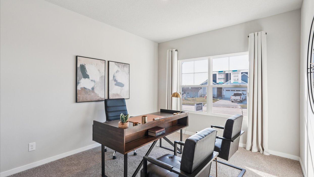 Comfortable secondary bedroom with natural light, modern finishes, and versatile living space.