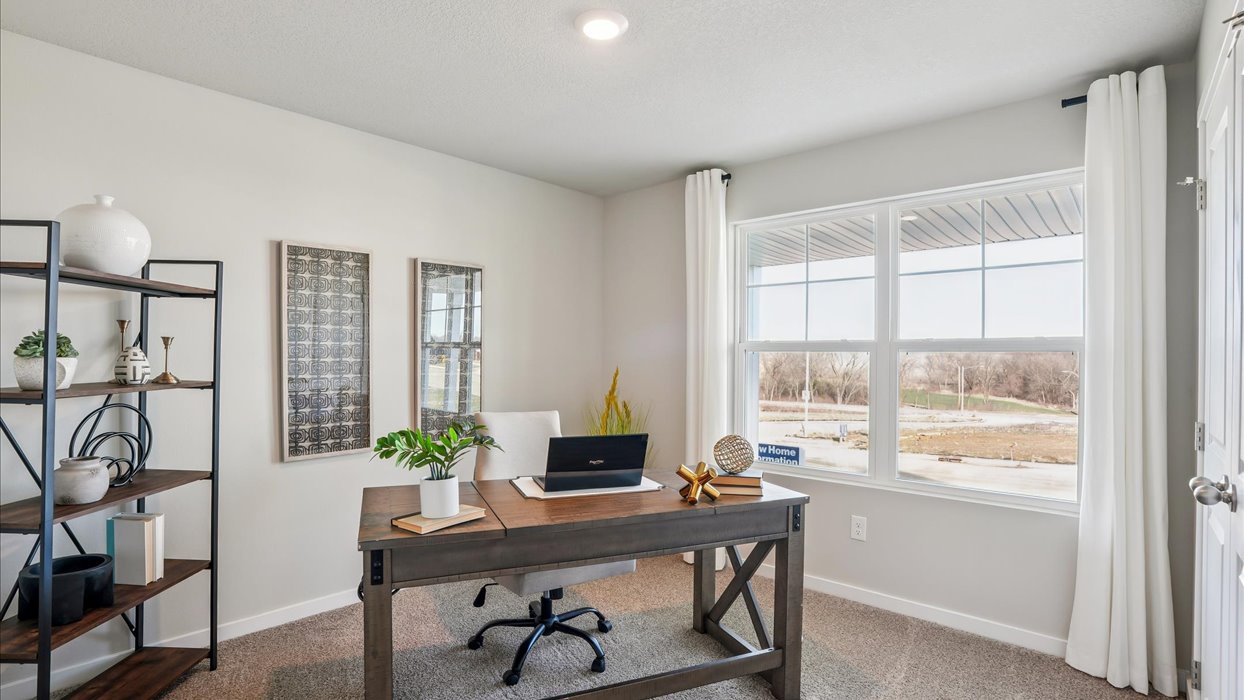 Comfortable secondary bedroom with natural light, modern finishes, and versatile living space.