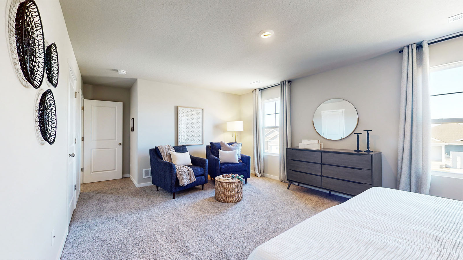 Primary bedroom designed with privacy and comfort in mind, flowing to the spa-inspired ensuite and walk-in closet