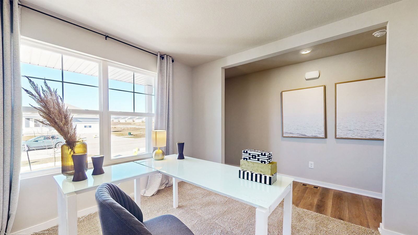 Multi-use flex room in D.R. Horton’s new home offering study, craft, or entertainment space