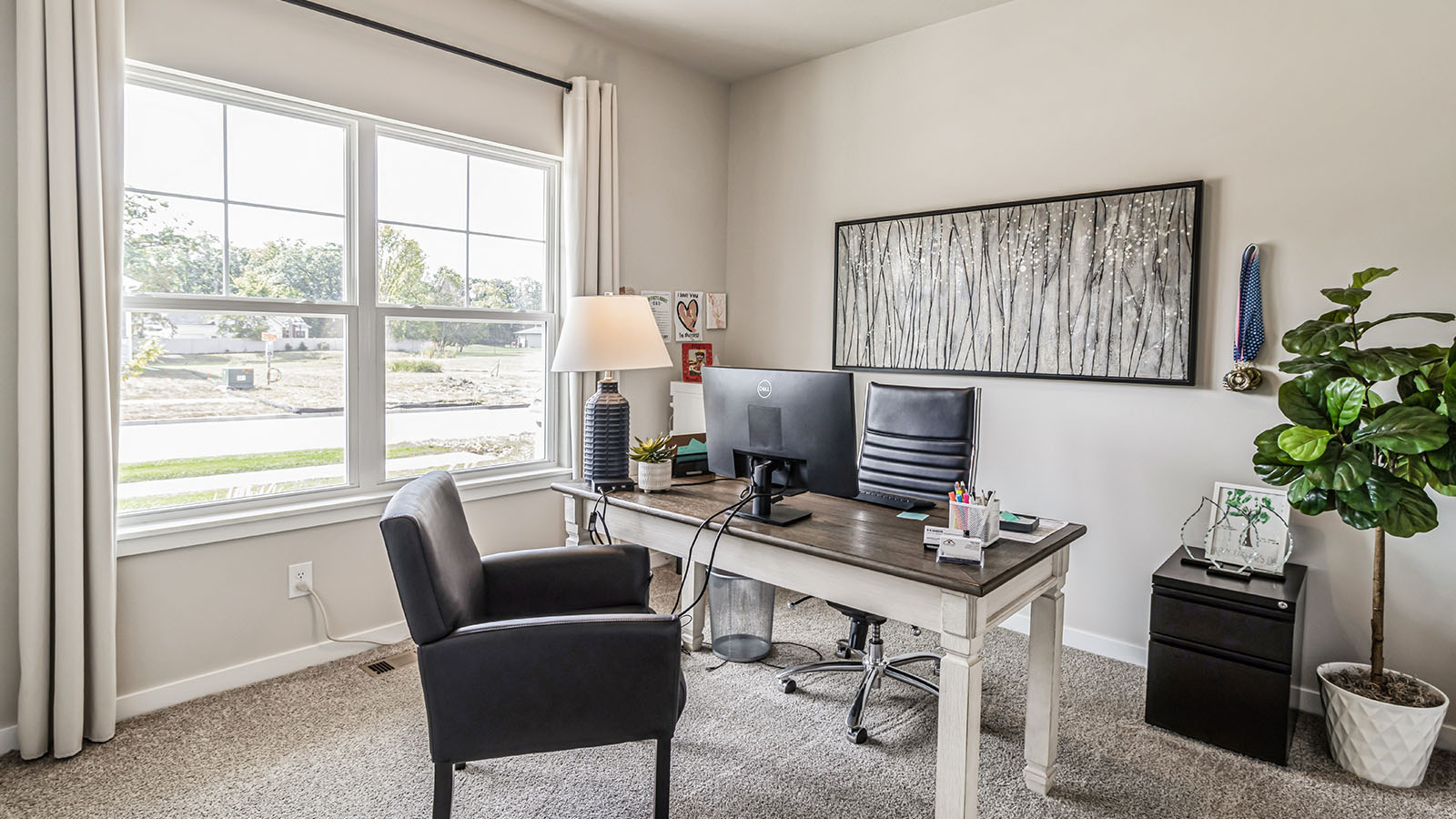 Comfortable secondary bedroom with natural light, modern finishes, and versatile living space.
