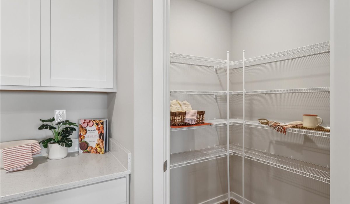 Kitchen with white cabinetry and quartz countertop