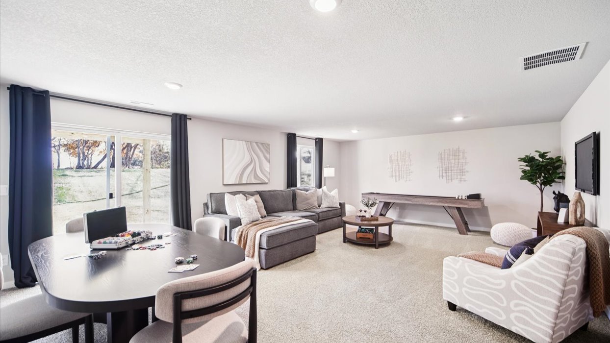 Alternate view of the game room loft highlighting open layout and multi-purpose potential. Edgewood Trail