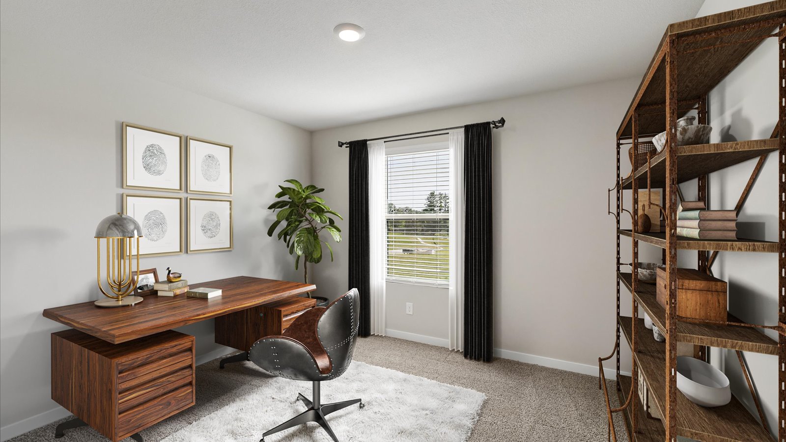 Comfortable secondary bedroom with natural light, modern finishes, and versatile living space.