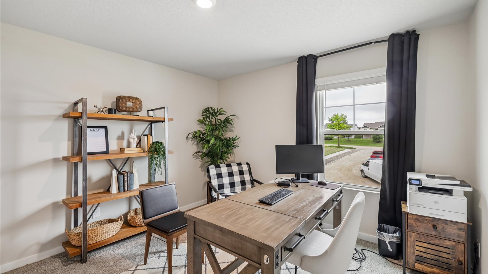 Comfortable secondary bedroom with natural light, modern finishes, and versatile living space.