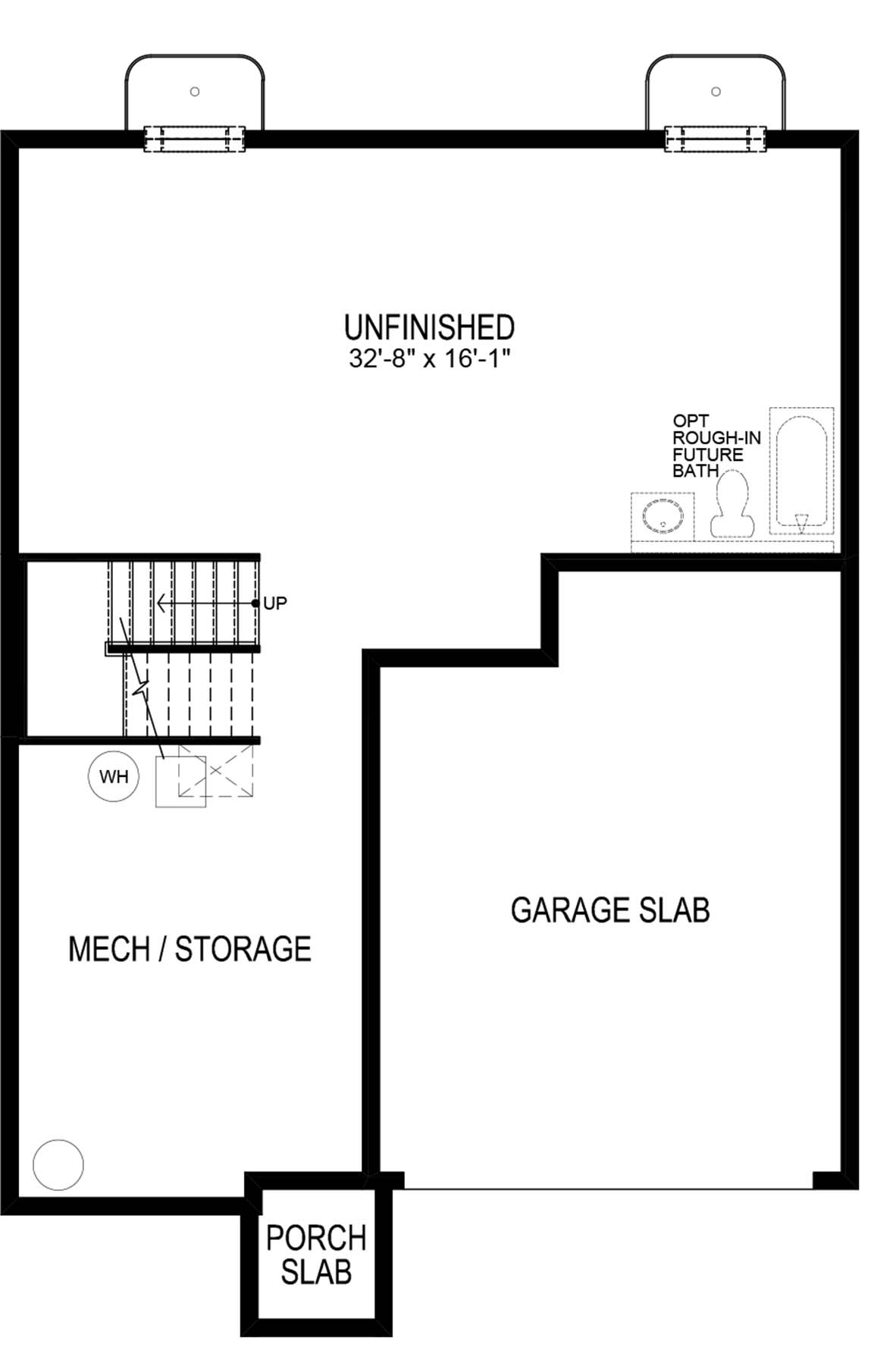 holland basement floor plan rendering