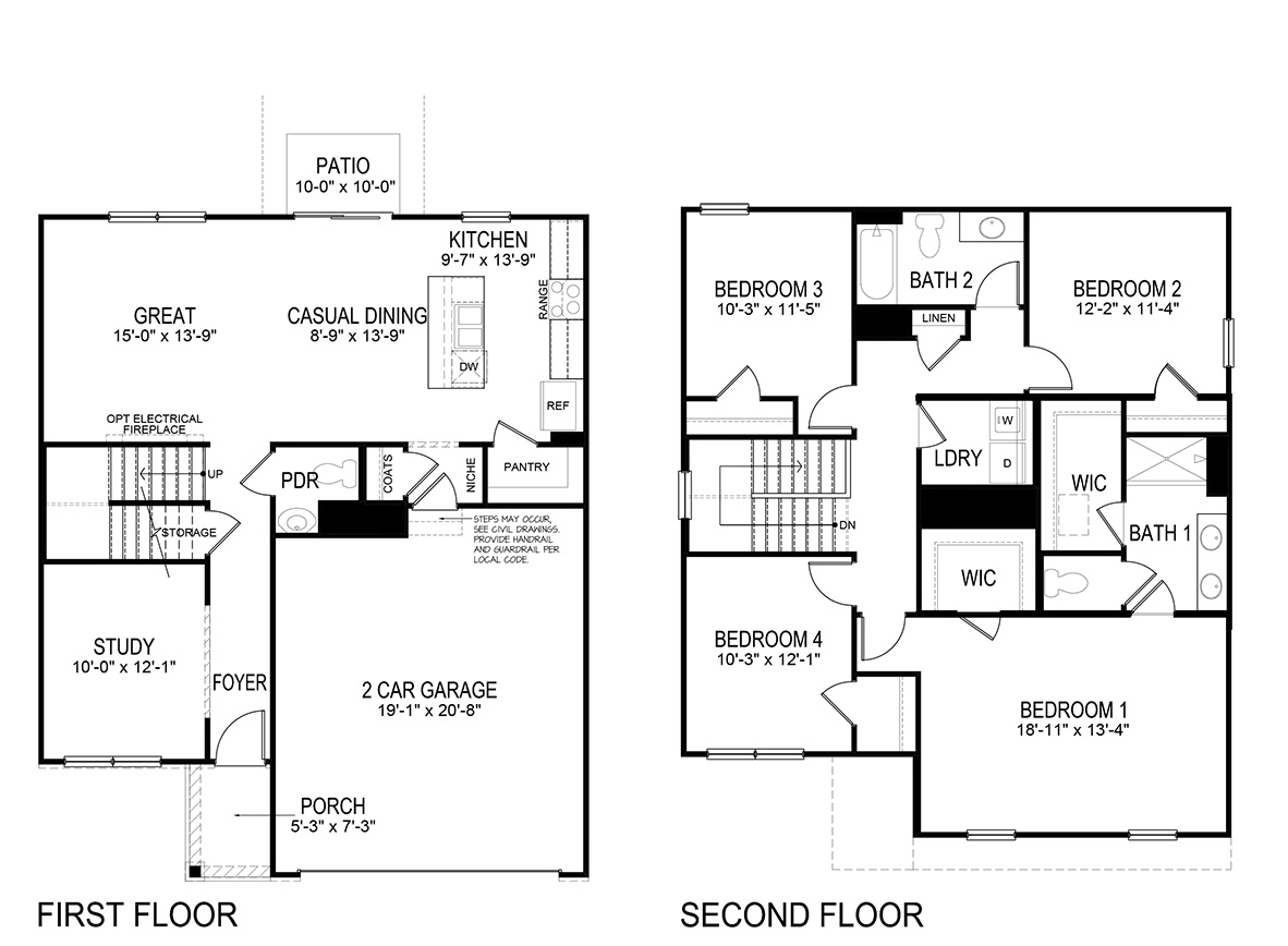 Floor Plan in Woods of Copper Creek Des Moines, IA D.R. Horton