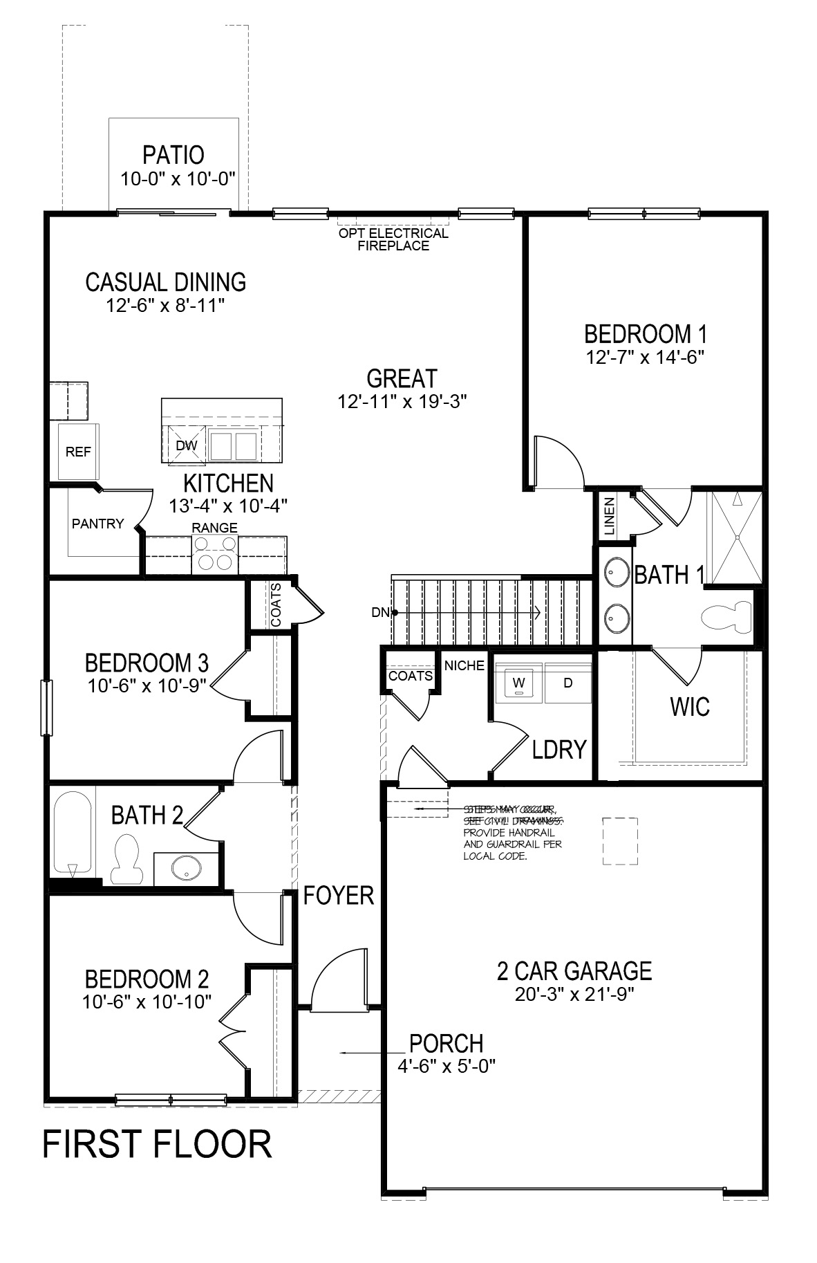Floor Plan in Woods of Copper Creek Des Moines, IA D.R. Horton
