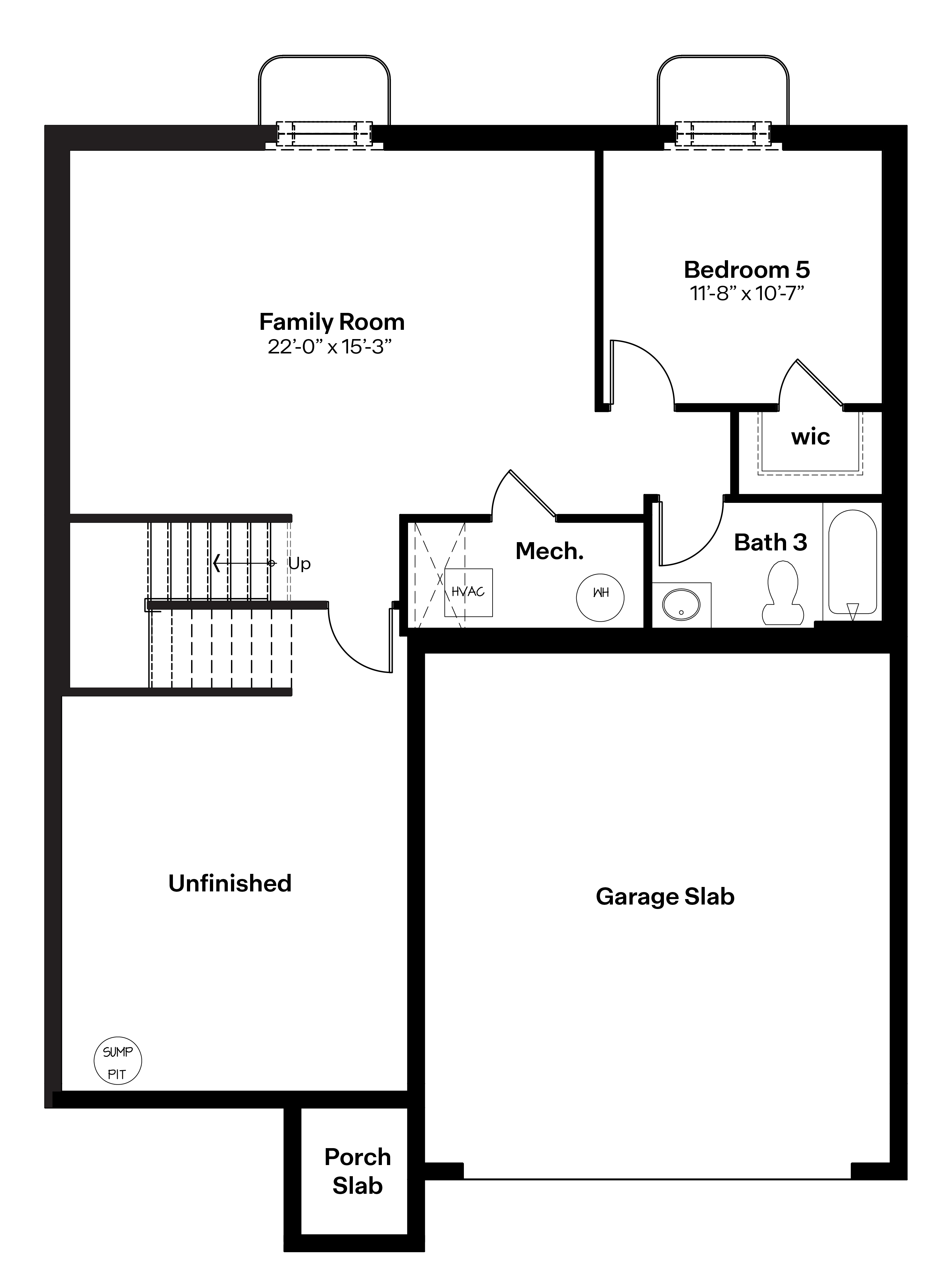 bridgeport finished basement floor plan