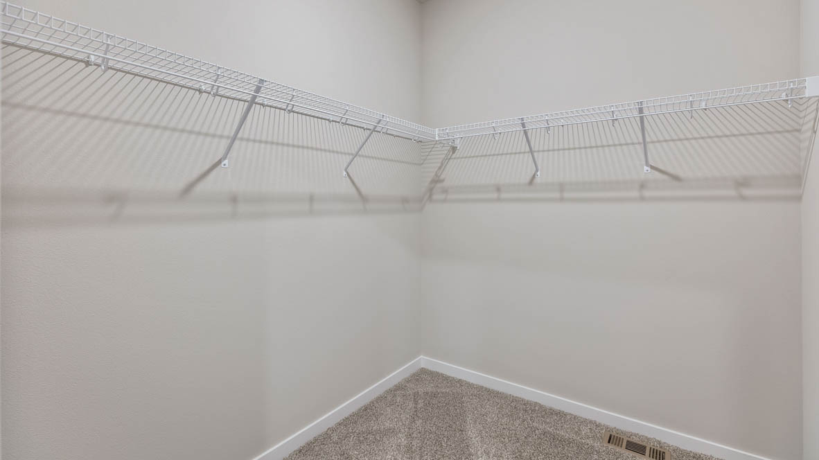 Walk-in closet with shelving