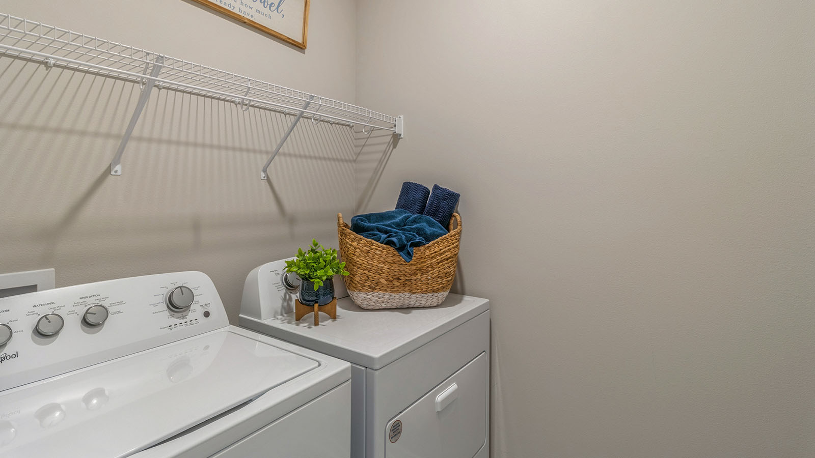 Laundry room with washer and dryer