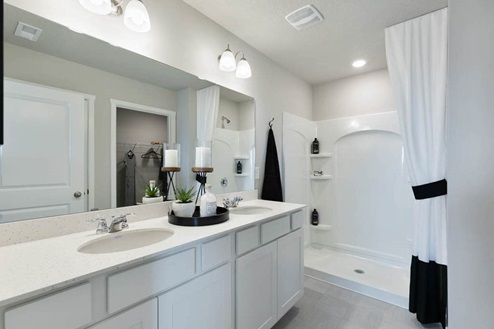 Primary bathroom with shower