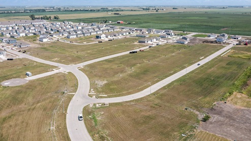 Aerial overview of Canyon Landing community