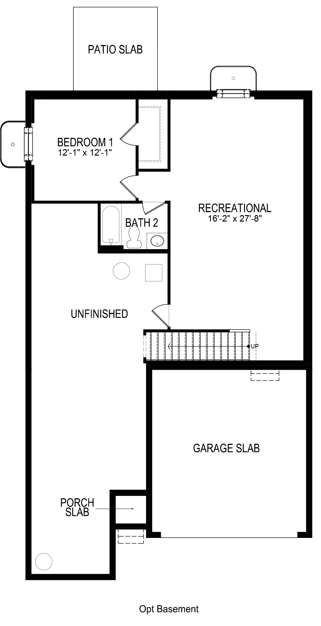abbott basement floor plan rendering