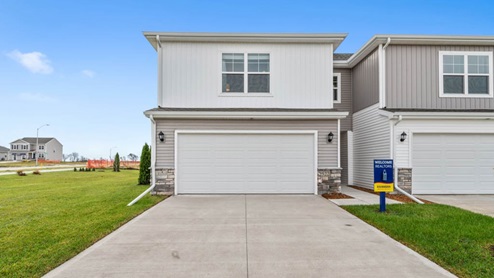 front exterior of two story sydney townhome