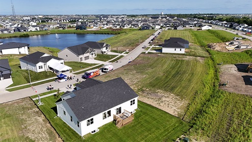 aerial photo of homes in the horton series