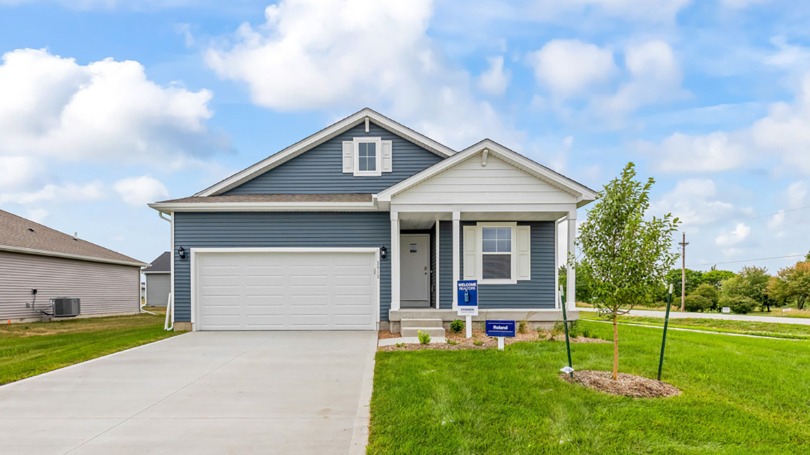 exterior of brook ridge model home
