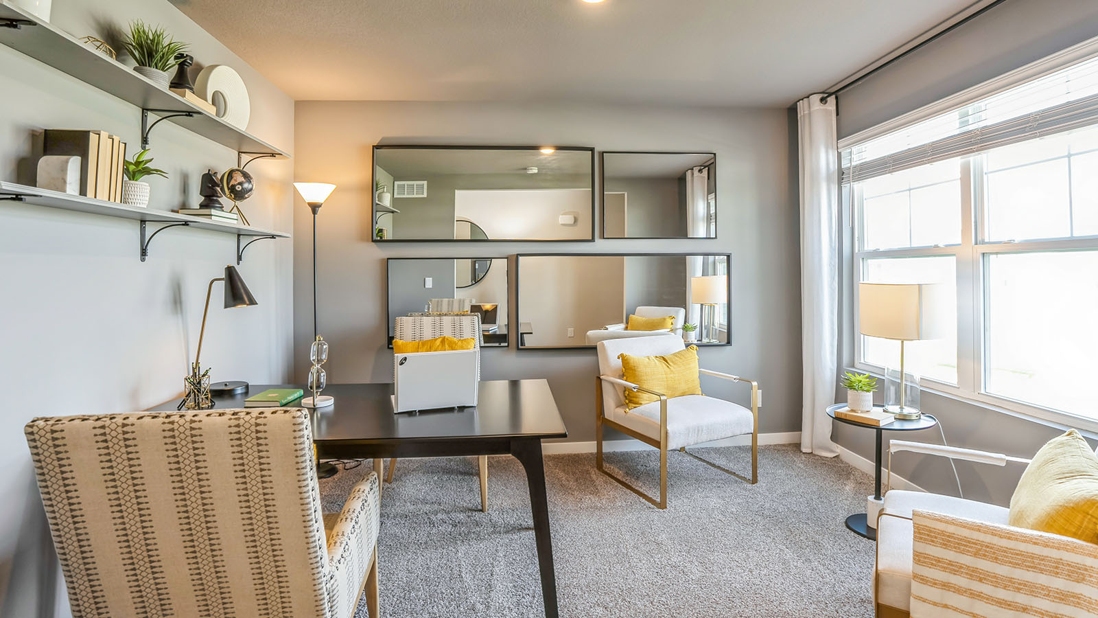 Front office with desk and chairs