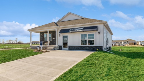 side exterior of hamilton model home