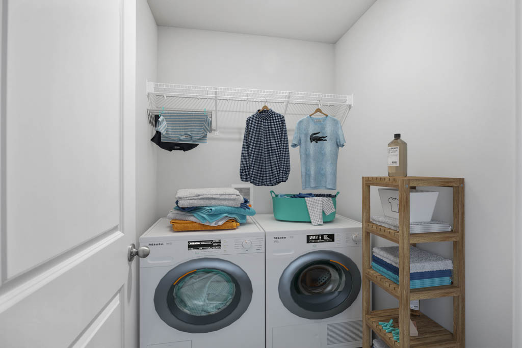 laundry room with washer and dryer