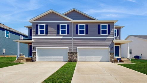 front exterior of emerson twinhome in mallard prairie