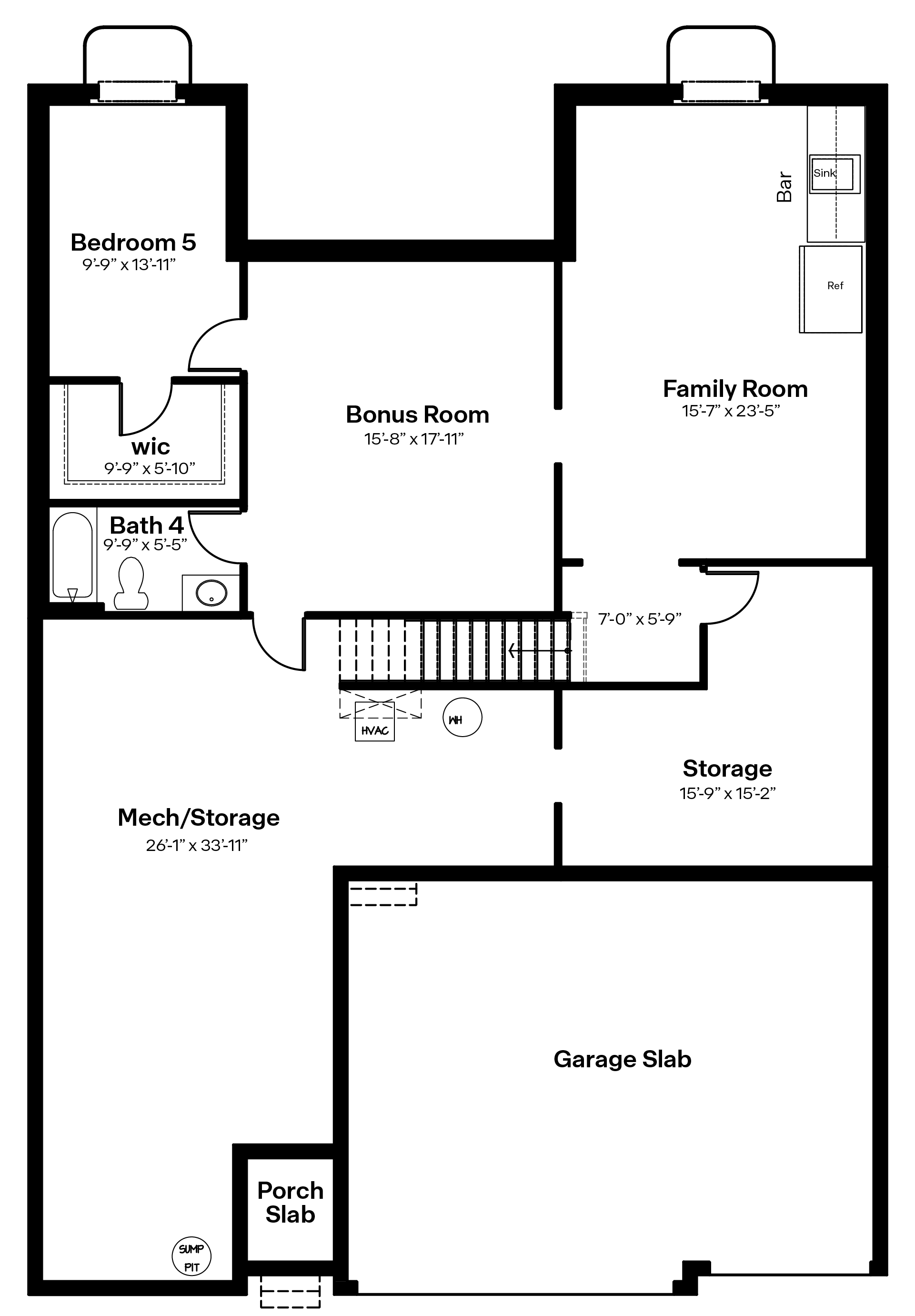 Fairfield finished lower level