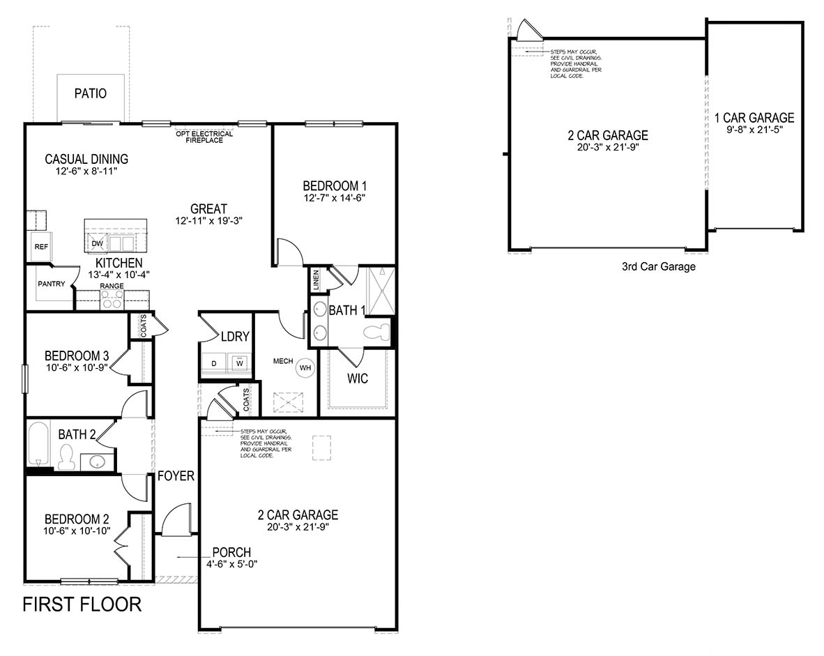 hamilton floor plan rendering