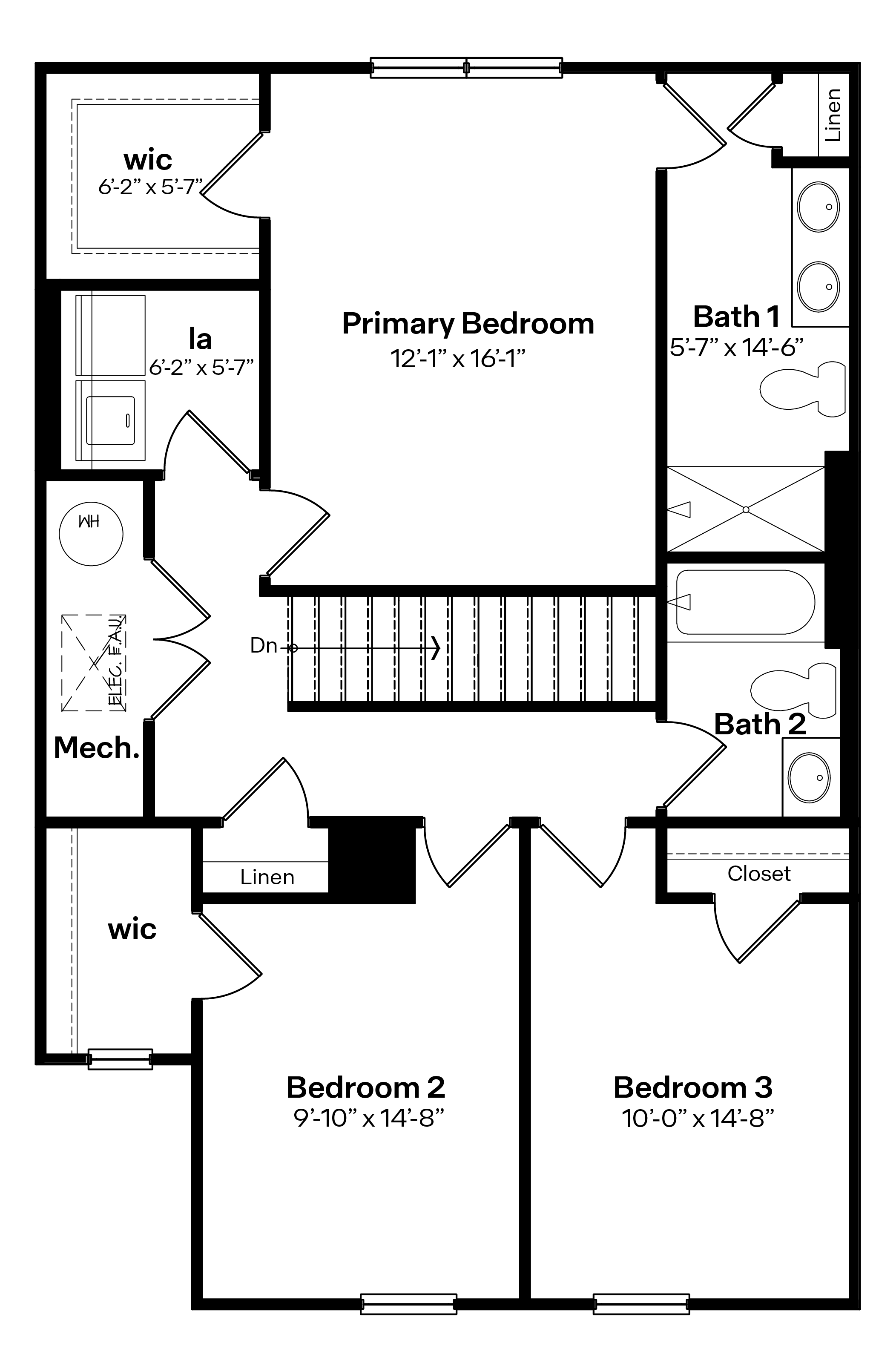 sydney second level floor plan
