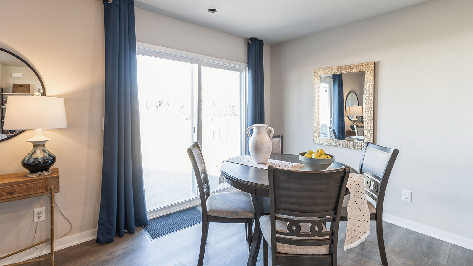 Optional dining area with direct access to backyard.